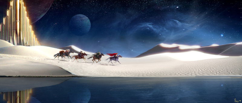 Illustration for article titled Thor concept art includes a complete map of Asgard